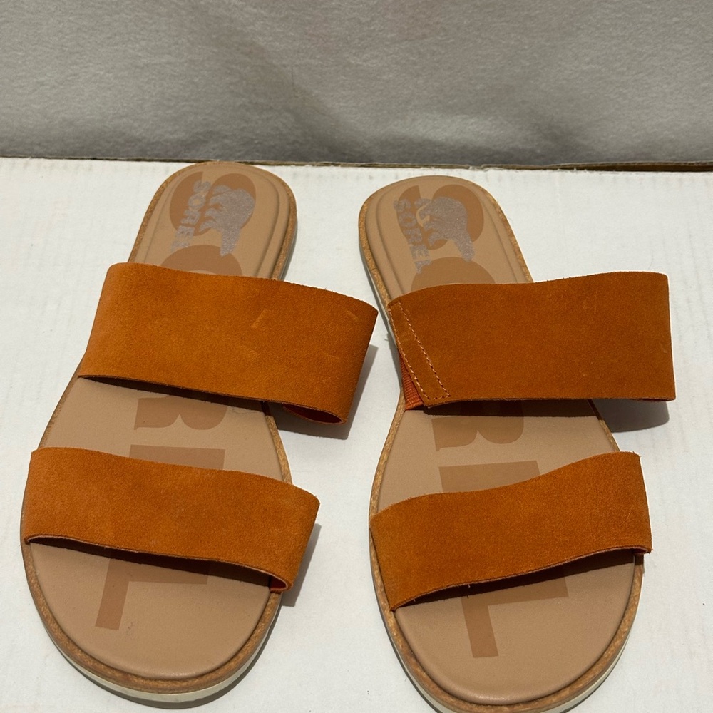 Sorrel Women's Orange Suede Sandals